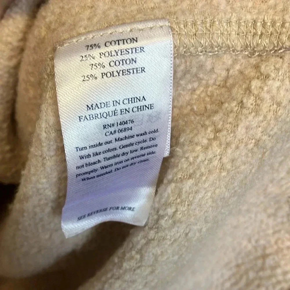 Faherty southwestern Aztec snap  buttons quarter fleece pullover - Picture 4 of 6